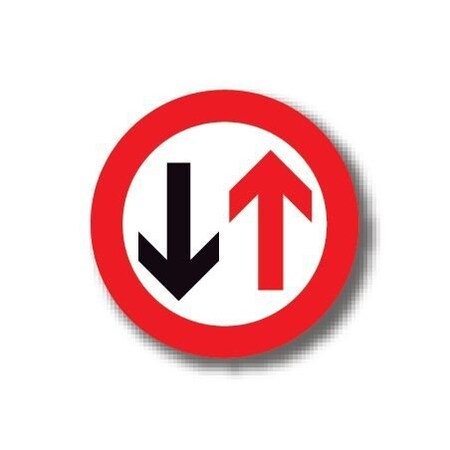 Ergomat 17in CIRCLE SIGNS - Arrows Up&Down DSV-SIGN 289 #6079 -UEN